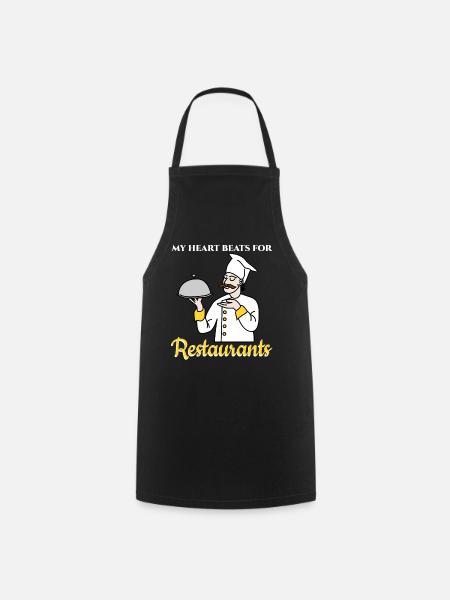 Restaurant Chef bonne nourriture - Tablier de cuisine - noir