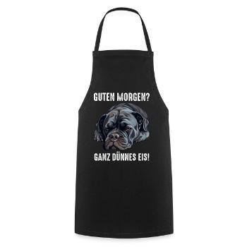 Cane Corso Italiano Hund - Kochschürze - Schwarz - Vorne - AI Model Male 185 dark (185cm)
