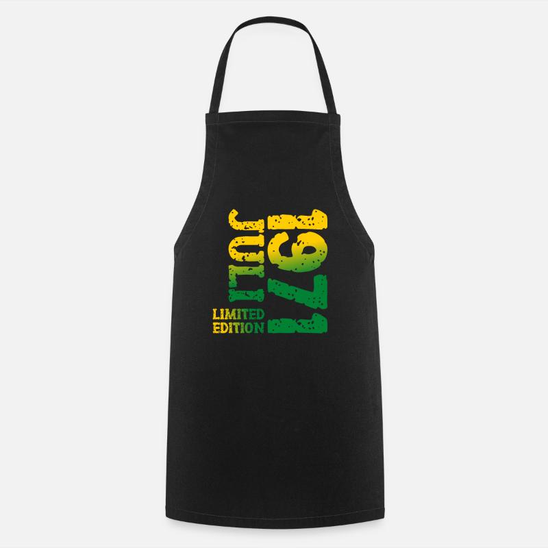 1971 Juli Limited Edition Geburtstag Geschenk - Kochschürze - Schwarz