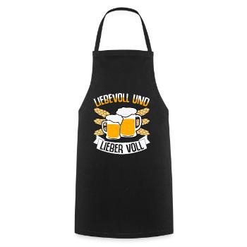 Bier Alkohol Junggesellenabschied - Kochschürze - Schwarz - Vorne - AI Model Male 185 dark (185cm)