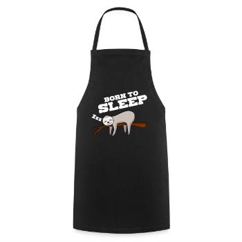 Sleeping Sloth Sleep Sleep Shirt - Cooking Apron - black - Front - AI Model Male 185 dark (185cm)