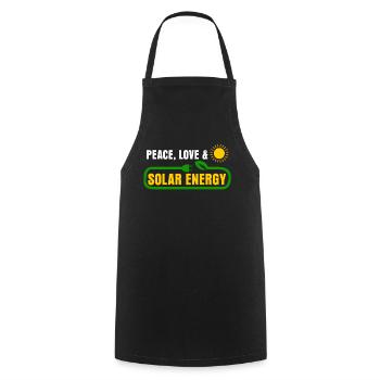 Solarzelle Erneuerbare Energie - Kochschürze - Schwarz - Vorne - AI Model Male 185 dark (185cm)