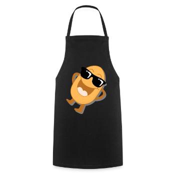 Kartoffel Sonnenbrille Kartoffeln - Kochschürze - Schwarz - Vorne - AI Model Male 185 dark (185cm)