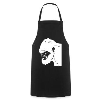 Bigfoot laughs - Cooking Apron - black - Front - AI Model Male 185 dark (185cm)