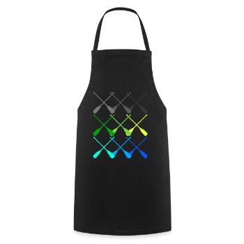 Rowing Paddle Rowing Boat - Cooking Apron - black - Front - AI Model Male 185 dark (185cm)