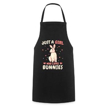 Lapin Lapin Animal Lapin - Tablier de cuisine - noir - Devant - AI Model Male 185 dark (185cm)