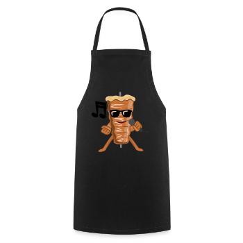 musical doner kebab kebab - Cooking Apron - black - Front - AI Model Male 185 dark (185cm)