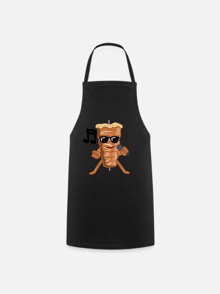 musical doner kebab kebab - Cooking Apron - black