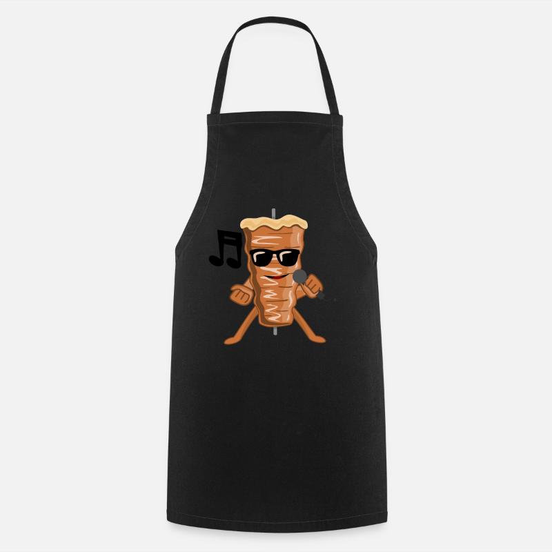 musical doner kebab kebab - Cooking Apron - black
