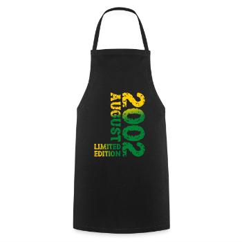 2002 August Limited Edition 21st Birthday Outfit - Cooking Apron - black - Front - AI Model Male 185 dark (185cm)