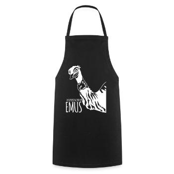 Emu Australia Holidays with Emus - Cooking Apron - black - Front - AI Model Male 185 dark (185cm)