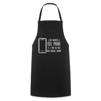 Téléphone portable Téléphone portable - Tablier de cuisine - noir - Devant - AI Model Male 185 dark (185cm)