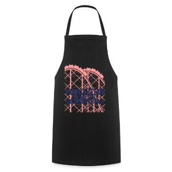 Roller coaster funny roller coaster rider - Cooking Apron - black - Front - AI Model Male 185 dark (185cm)