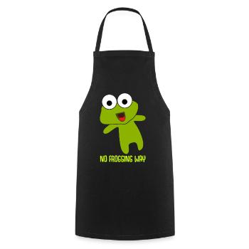 Frosch No freaking way Frösche - Kochschürze - Schwarz - Vorne - AI Model Male 185 dark (185cm)