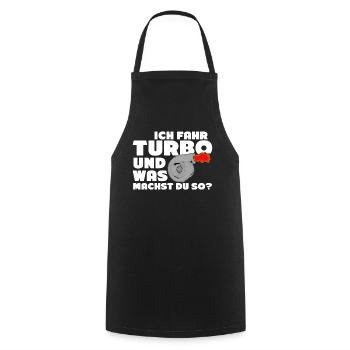 Turbolader Tuner Werkstatt Tuning - Kochschürze - Schwarz - Vorne - AI Model Male 185 dark (185cm)