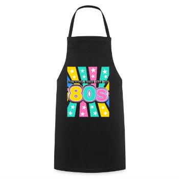 1980 Disco 80s Party 80s - Cooking Apron - black - Front - AI Model Male 185 dark (185cm)