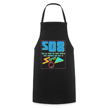 1980 Disco Joke 80s Party 80s - Cooking Apron - black - Front - AI Model Male 185 dark (185cm)