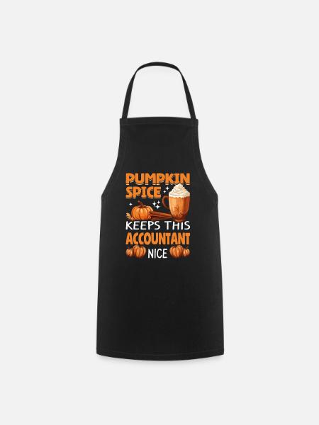Cool Pumpkin Spice garde ce comptable agréable - Tablier de cuisine - noir