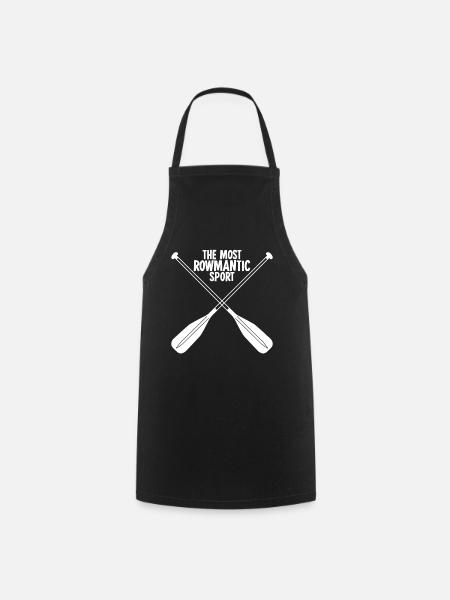 Rowing, rowing, rowing club, rowing boat - Cooking Apron - black