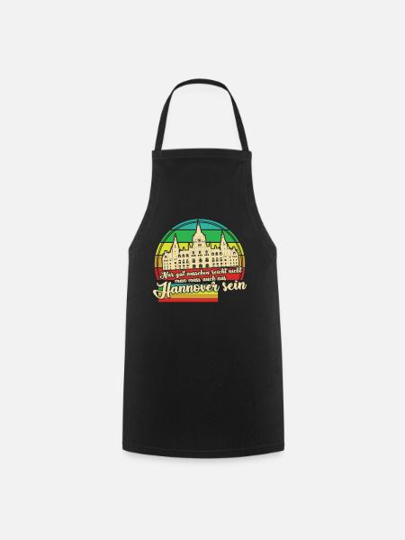 Hannover Retro - Kochschürze - Schwarz