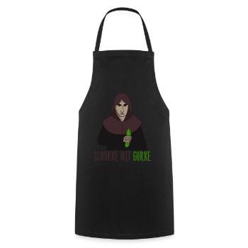 Rogue with cucumber - Cooking Apron - black - Front - AI Model Male 185 dark (185cm)