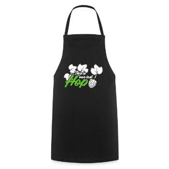 Hopfen Bier Witz Hobbybrauer Bierbrauer - Kochschürze - Schwarz - Vorne - AI Model Male 185 dark (185cm)
