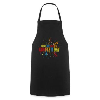 Confetti Carnival Party Carnival - Cooking Apron - black - Front - AI Model Male 185 dark (185cm)
