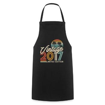 Legendary vintage 2017 - Cooking Apron - black - Front - AI Model Male 185 dark (185cm)