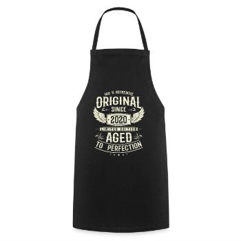 Legendary vintage 2020 - Cooking Apron - black - Front - AI Model Male 185 dark (185cm)