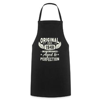 Legendary 75th birthday in 1978 - Cooking Apron - black - Front - AI Model Male 185 dark (185cm)