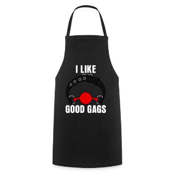 Blague BDSM - Tablier de cuisine - noir - Devant - AI Model Male 185 dark (185cm)