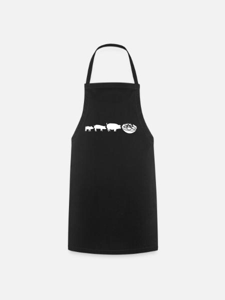 Mettbrötchen Viande hachée hachée Mett - Tablier de cuisine - noir