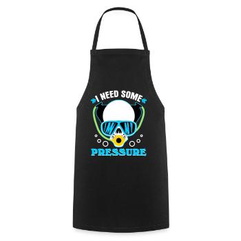 Diver Joke Sport Diver Diving - Cooking Apron - black - Front - AI Model Male 185 dark (185cm)