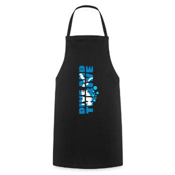 Diver Diving - Cooking Apron - black - Front - AI Model Male 185 dark (185cm)