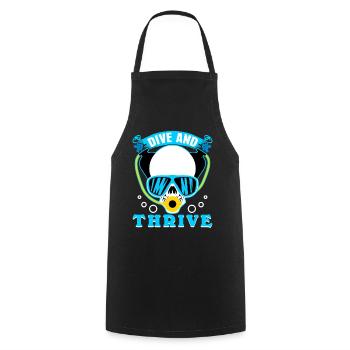 Diver Diving GogglesDiving - Cooking Apron - black - Front - AI Model Male 185 dark (185cm)