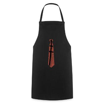 Basketball Tie Basketball Joueur de basket-ball - Tablier de cuisine - noir - Devant - AI Model Male 185 dark (185cm)