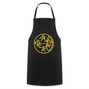 Joueur de basket-ball Basket-ball - Tablier de cuisine - noir - Devant - AI Model Male 185 dark (185cm)