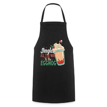 Jingle All The Way To The Eggnog Women Ice Cream - Kochschürze - Schwarz - Vorne - AI Model Male 185 dark (185cm)