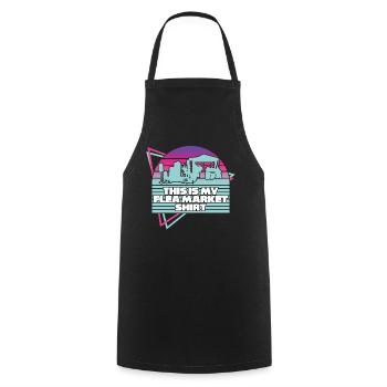 Flea Market Flea Markets Flea Market - Cooking Apron - black - Front - AI Model Male 185 dark (185cm)
