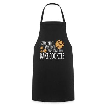 Baking, bakery, baker, baker - Cooking Apron - black - Front - AI Model Male 185 dark (185cm)
