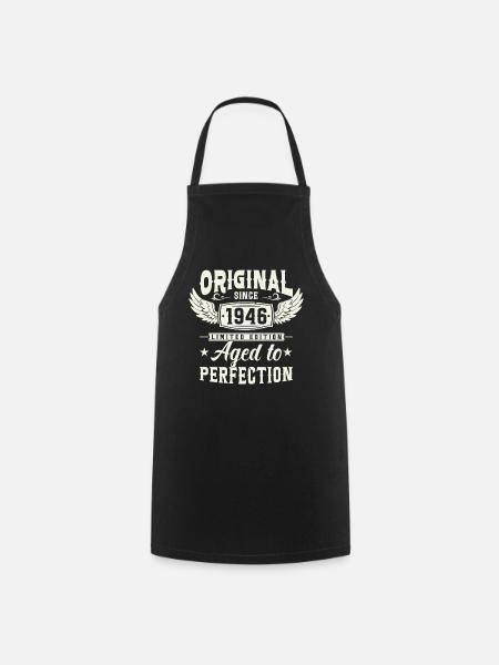 Retro Geburtstagsgeschenk 1946 Jahrgang - Förkläde - svart