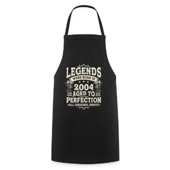 Birthday Legend 2004 - 19/20 years - Cooking Apron - black - Front - AI Model Male 185 dark (185cm)