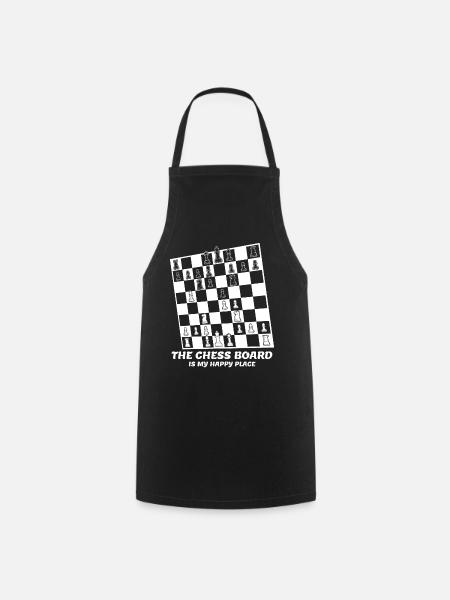 Chess Pieces - Kochschürze - Schwarz