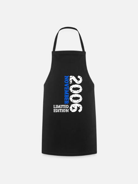 2006 novembre édition limitée 17e anniversaire décoration - Tablier de cuisine - noir