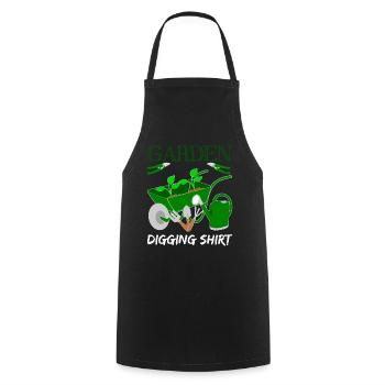 Garden Gardener Gardening Landscaping - Cooking Apron - black - Front - AI Model Male 185 dark (185cm)