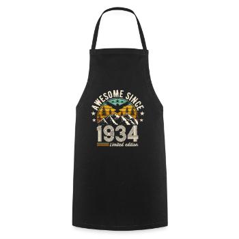 1934 : une année légendaire ! - Tablier de cuisine - noir - Devant - AI Model Male 185 dark (185cm)