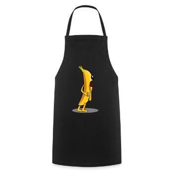 Bananas Circle Game Banana - Cooking Apron - black - Front - AI Model Male 185 dark (185cm)