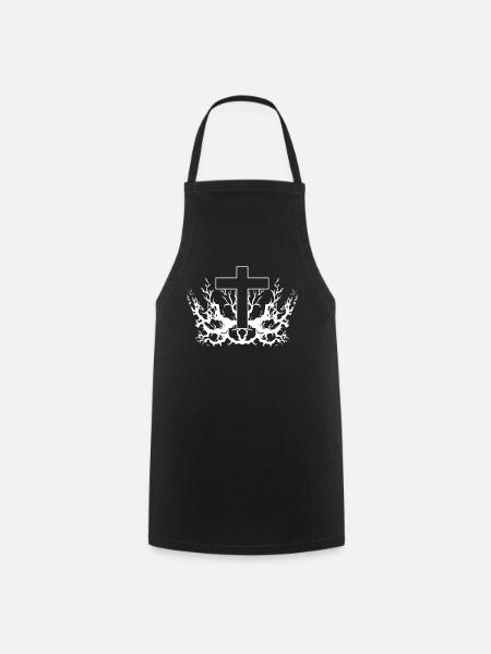 Christianisme Croix Jésus-Christ Arbre - Tablier de cuisine - noir