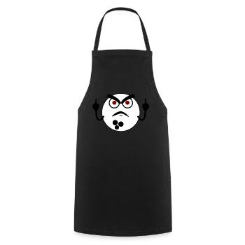 Grumpy Bowling Ball Bowling Pin - Kochschürze - Schwarz - Vorne - AI Model Male 185 dark (185cm)