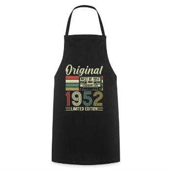 Vintage 1952 Legendary Birthday Shirt Vintage - Cooking Apron - black - Front - AI Model Male 185 dark (185cm)